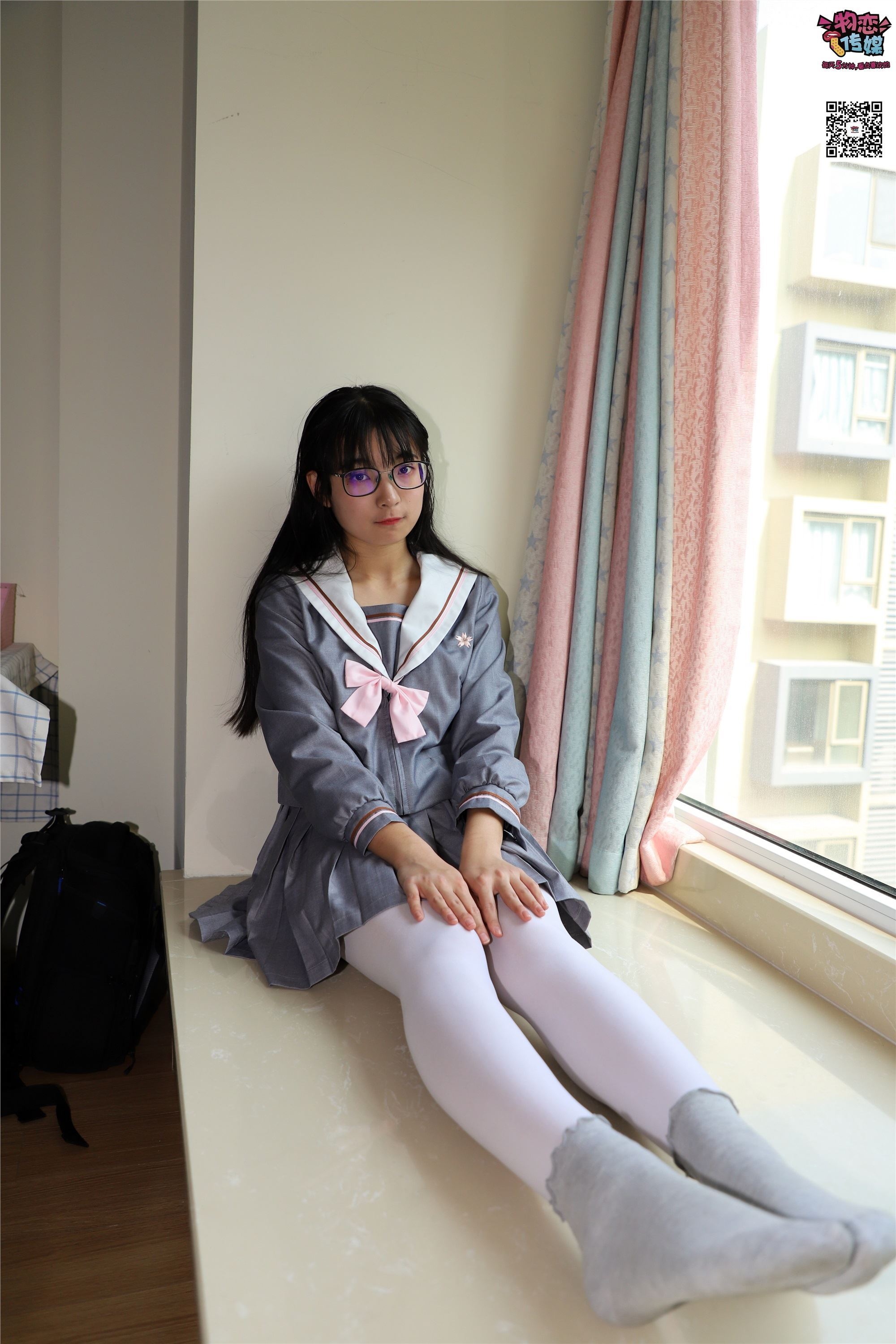 Love media No.005 JK uniform high school little sister, cotton stockings and silk stockings